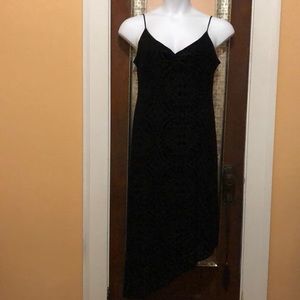 Velvet burnout print dress